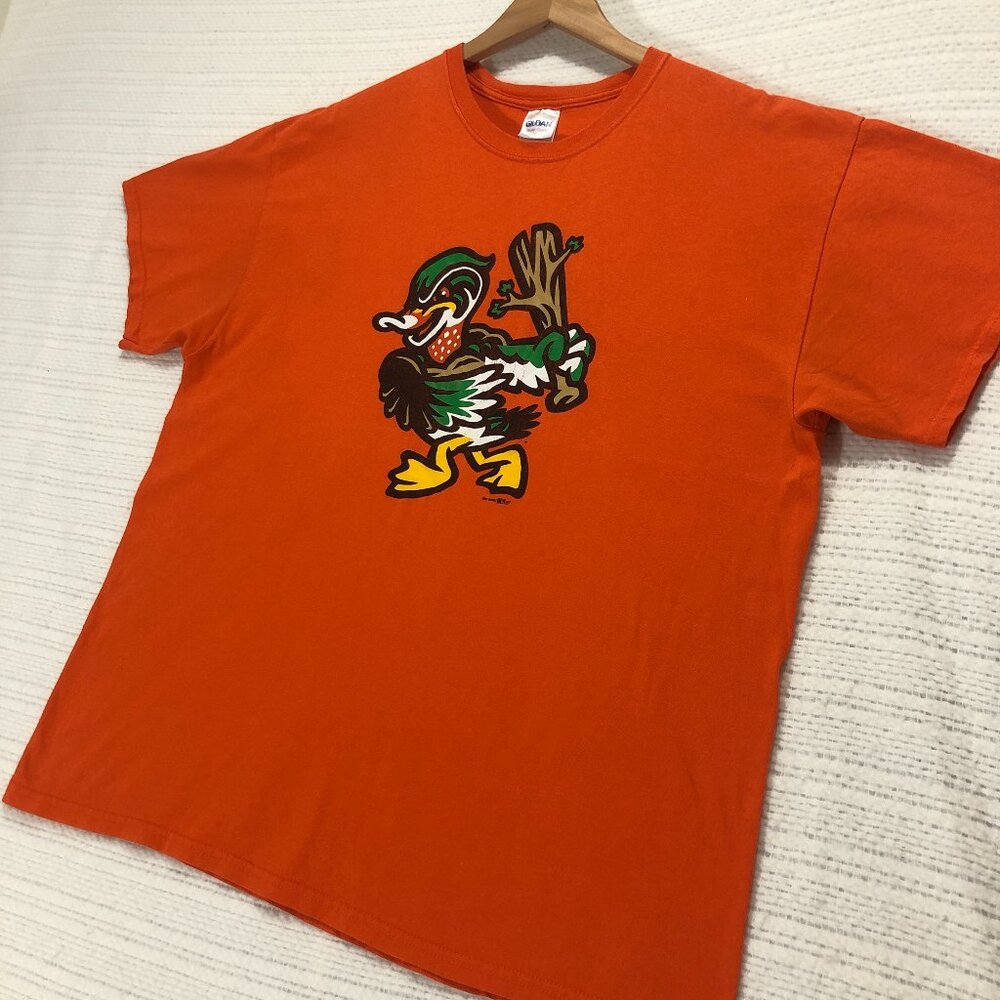 The Down East Wood Ducks Minor League‎ Baseball T-Shirt Size XL